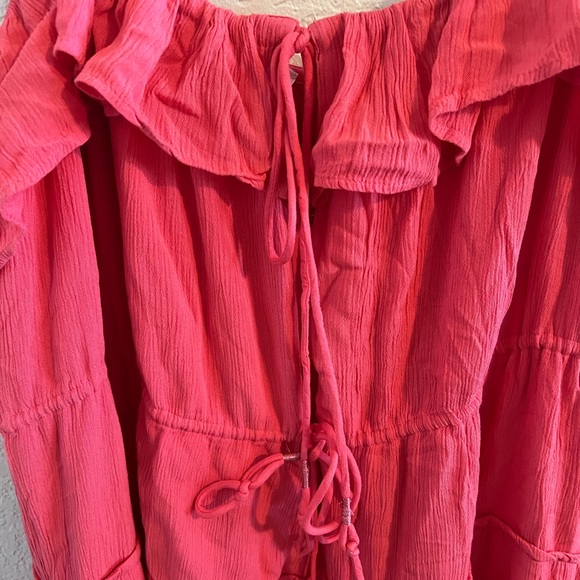 Anthropologie Pink Dress w/Cutout - Picture 3 of 7